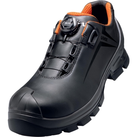 uvex 6531 6531243 Lage veiligheidsschoenen S3 Schoenmaat (EU): 43 Zwart/oranje 1 paar