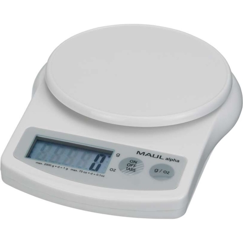 Maul MAULalpha 2000G Brievenweegschaal Weegbereik (max.) 2 kg Resolutie 1 g Wit