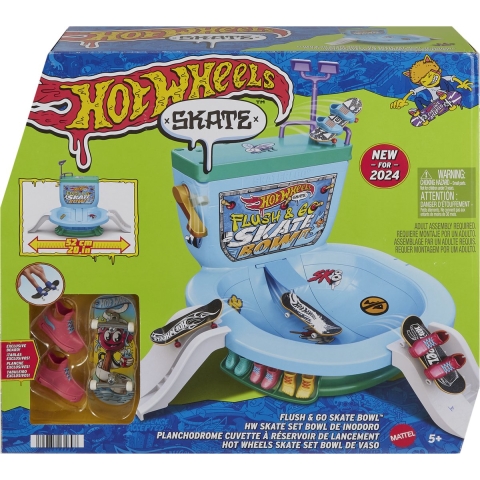 Hot Wheels Skate Flushin Skate Bowl