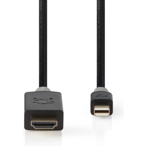 Nedis CCBP37604AT20 Mini-displayport - Hdmi™-kabel 1.4 Mini-displayport Male - Hdmi™ Male 2,0 M Antraciet