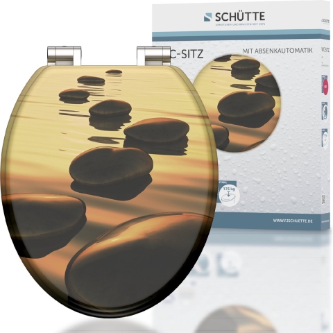 Schutte MDF WC-bril SEA STONE met soft-close
 - 80127 - 80127