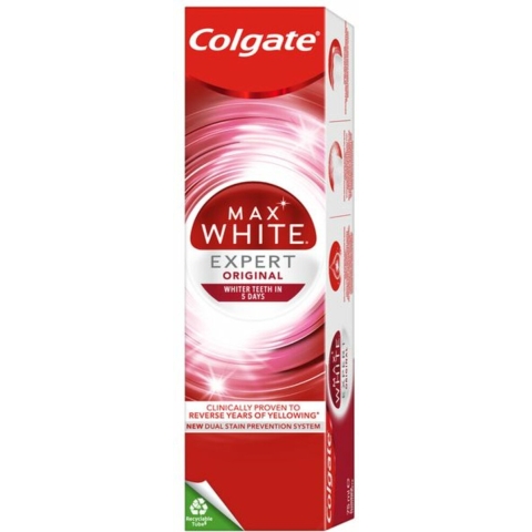 6x Colgate Tanpasta Max White Expert Original 75 ml