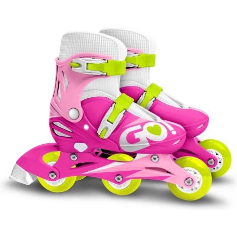 Skids Control Inline Skates Verstelbaar Roze/Wit maat 27 30