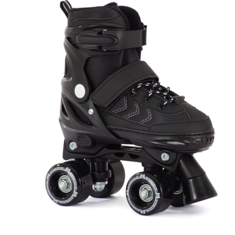 Aventuri Verstelbare Rolschaatsen Semi softboot Zwart maat 27 30 (XS)