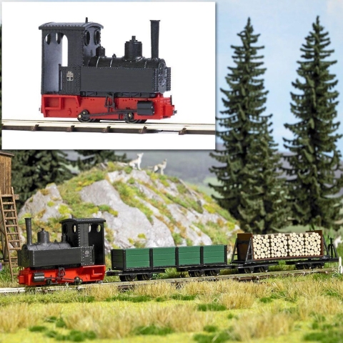 Busch Feldbahn 12140 H0f smalspoorloc Decauville type 3