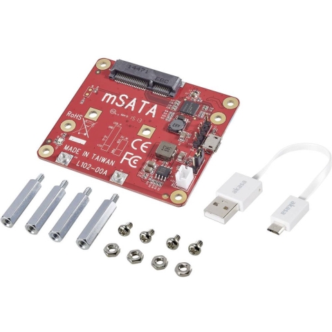 Renkforce USB/mSATA-Converter + Cable Board Geschikt voor serie: Raspberry Pi