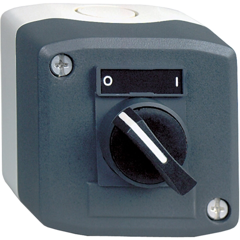 Schneider Electric XALD134 Harmony XALD134 Keuzetoets In behuizing Draaischakelaar Donkergrijs, Lichtgrijs 1 x 90 ° Draai-ontgrendeling 1 stuk(s)