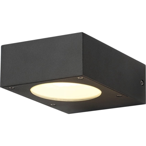 SLV Quadrasyl WL15 232285 Buitenlamp (wand) Spaarlamp, LED GX53 9 W Antraciet