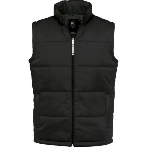 Gewatteerde bodywarmer voor heren - Zwart - Nylon - Outdoor - Vrije tijds jas L (52) -