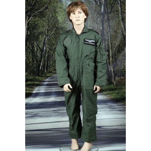 Gevechtspiloten verkleed overall kostuum voor kinderen - piloten verkleedkleding 134-140 (M) -