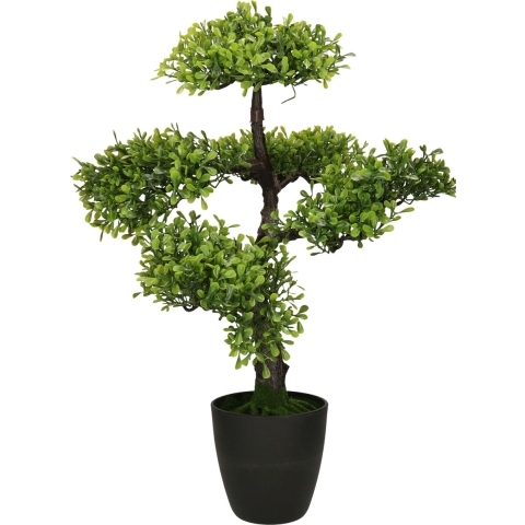 Kunstplant bonsai boompje in pot - Japans decoratie - 50 cm - Type Kyoto light -