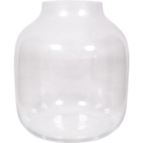 Ronde vaas helder glas 38 cm -