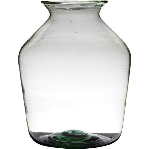 Transparante luxe grote vaas/vazen van glas 40 x 29 cm -