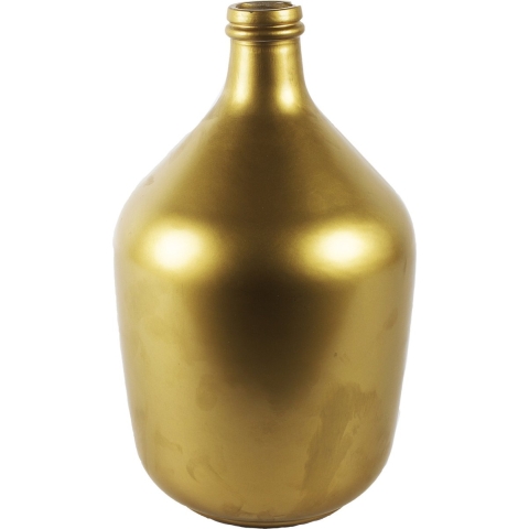 Countryfield Vaas - mat goud - glas - XL fles vorm - D23 x H38 cm -