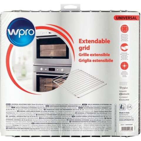 WPRO Verstelb.ovenrooster Rvs