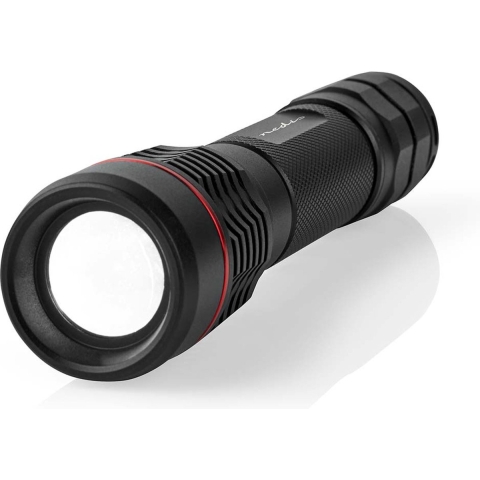 Nedis LTRR11WBK Led-zaklamp Batterij Gevoed 3.7 V Dc 10 W Ingebouwde Lithium-ion Incl. Batterij(en) Oplaadbaar Nominale Lichtstroom: 1000 Lm Lichtbereik: 200 M Stralingshoek: 10 °