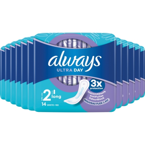 12x Always Maandverband Ultra Long 14 stuks