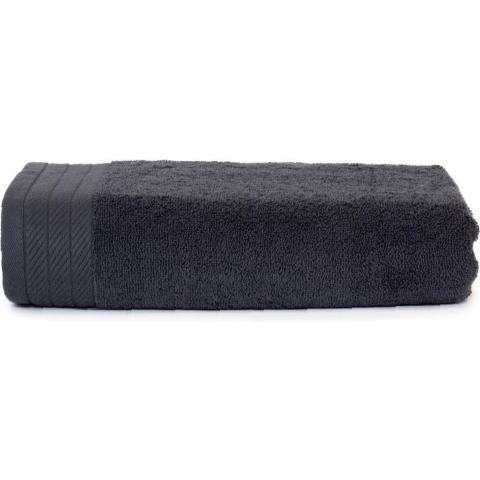 The One Towelling TH1330 Organic Beach Towel - Anthracite - 100 x 180 cm