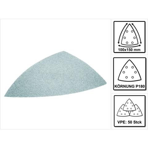 Festool Accessoires Netschuurmateriaal STF DELTA P180 GR NET/50 Granat Net - 203324