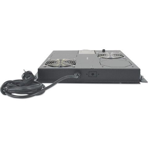 Intellinet 712859 19 inch 2 x Ventilator voor patchkast 1 HE Zwart