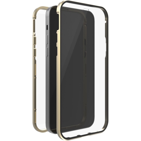 White Diamonds Cover 360° Glass Voor Apple IPhone 13 Pro Goud