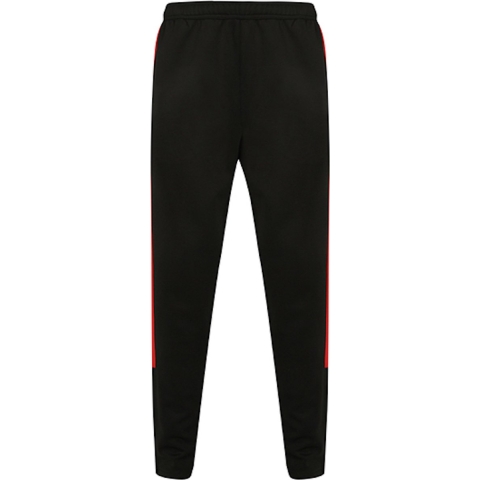 Finden+Hales FH881 Adults Knitted Tracksuit Pants - Black/Red - XS