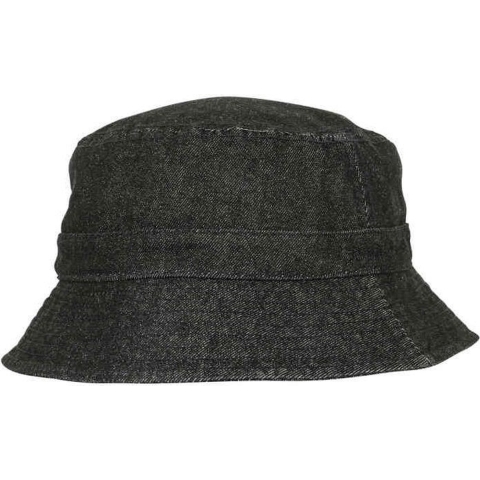 Flexfit FX5003DB Denim Bucket Hat - Black/Grey - One Size