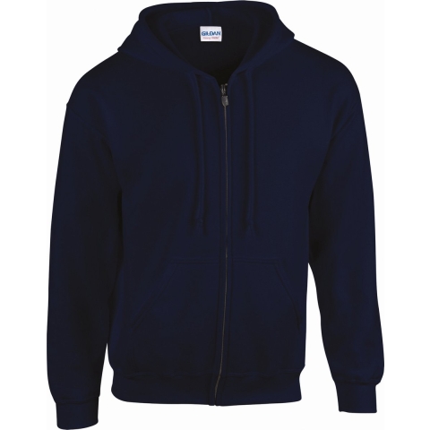 Gildan G18600 Heavy Blend™ Adult Full Zip Hooded Sweatshirt - Navy - L