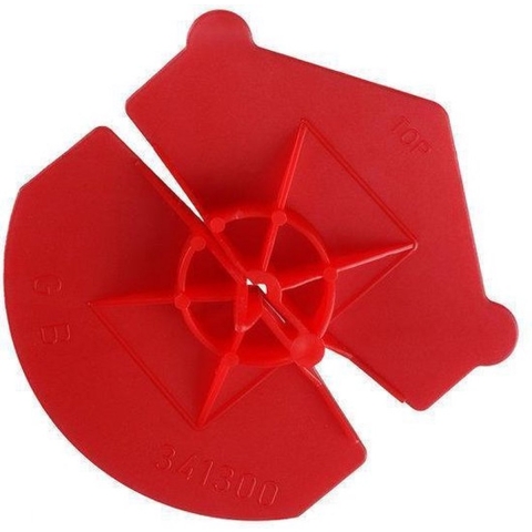 GB universeel clip rood 3.2-4.5mm | 1000 stuks - 17403000