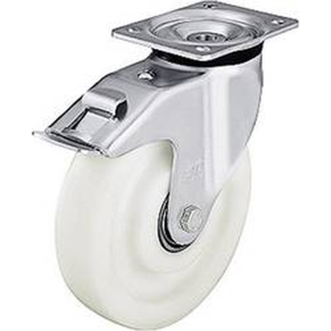 Blickle LK-SPO 100K-1-FI Zwenkwiel met rem Wieldiameter: 100 mm Draagvermogen (max.): 350 kg 1 stuk(s)