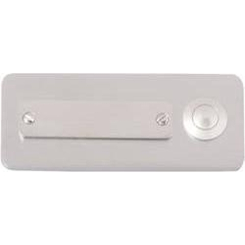 Heidemann 70121 Belplaat Met naambord 1-voudig RVS 24 V/1 A