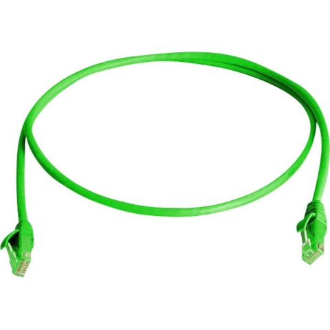 Telegärtner 100009273 RJ45 Netwerkkabel, patchkabel CAT 6 U/UTP 25.00 m Groen Vlambestendig, Halogeenvrij 1 stuk(s)
