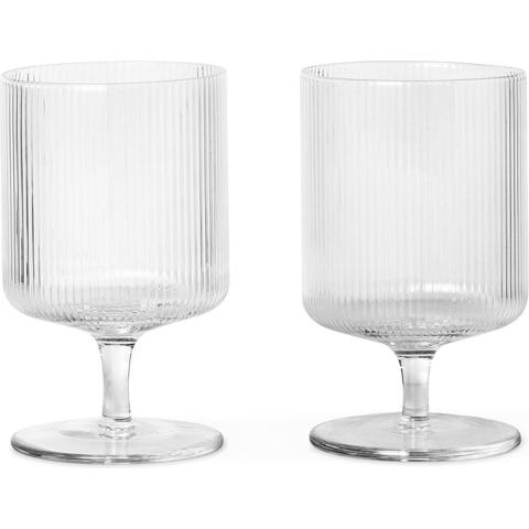 Ferm Living Ripple Glas Set Van 2 Clear
