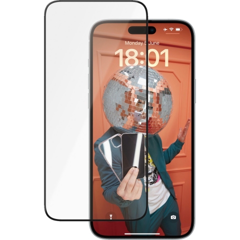 PanzerGlass Ceramic Protection Ultra-Wide Fit Screenprotector (glas) iPhone 15 Plus 1 stuk(s) 2839