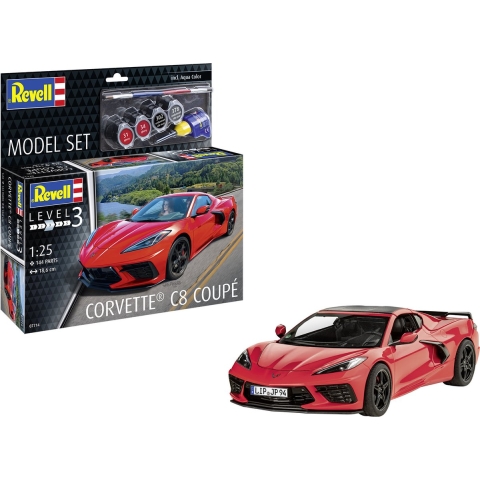Revell 1/24 Corvette C8 Coupé Model Set