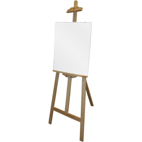 Benson houten schildersezel 140 cm met canvas doek 30 x 42 cm -
