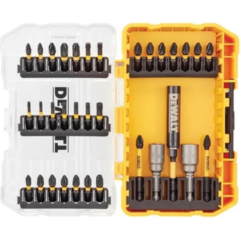 DeWalt Accessoires 33-delige FLEXTORQ Schroefbitset | In TOUGH CASE - DT70742T-QZ