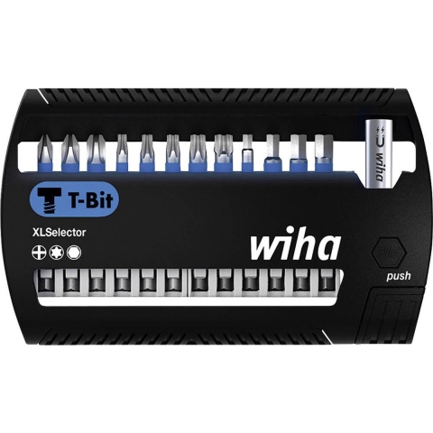 Wiha Bitset XLSelector T-bit 50 mm Phillips, TORX®, zeskant 14-delig 1/4" E6,3 - 41831 - 41831