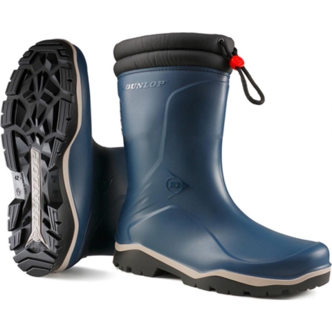 Dunlop K354061 Blizzard Kinderlaars gevoerd PVC Blauw/Grijs/Zwart - Maat 34 - 00.032.004.34