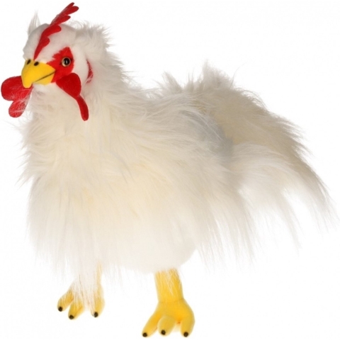 Pluche witte kippen knuffel 36 cm -