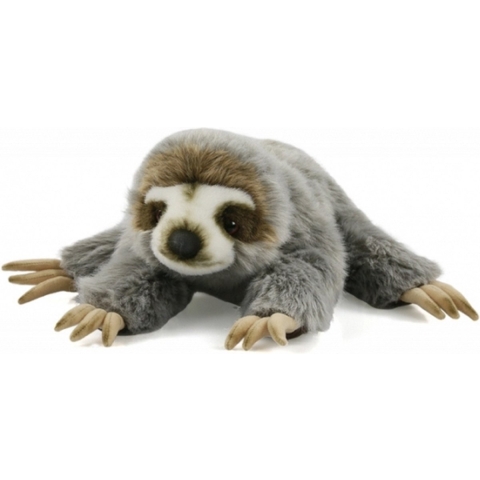 Pluche knuffel luiaard liggend 30 cm -