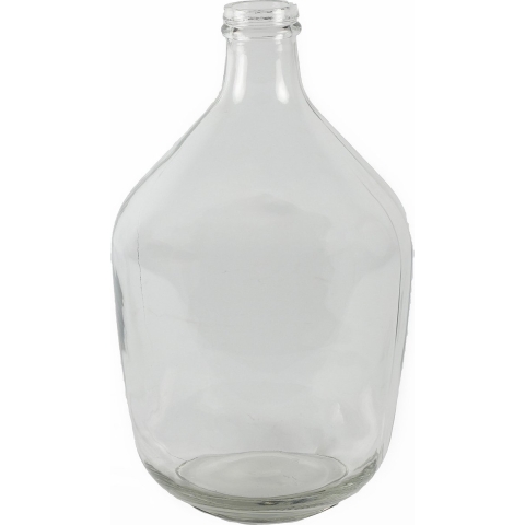 Countryfield Vaas - helder transparant - glas - XL fles vorm - D23 x H38 cm -