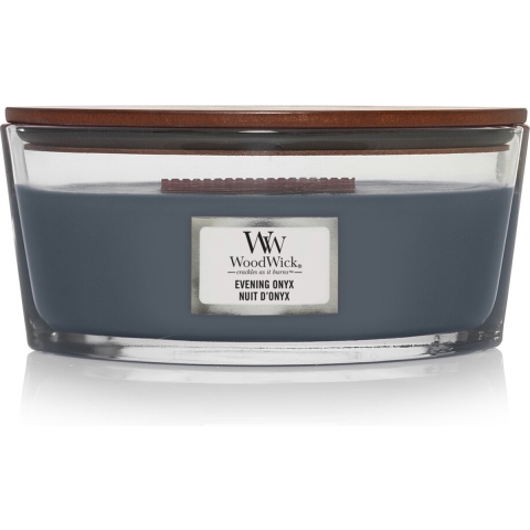 WoodWick Geurkaars Ellipse Evening Onyx 454 gr