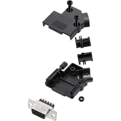 Amphenol L17D45PK-P-15-L77DA15SST D-sub female connectorset 45 ° Aantal polen: 15 Schroeven 1 stuk(s)