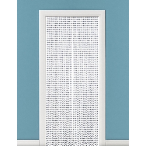 Kralengordijn/deurgordijn grijs 90 x 220 cm -