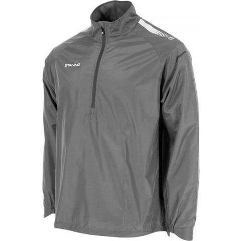 Stanno 455000K First Half Zip Windbreaker Kids - Grey-Black - 140