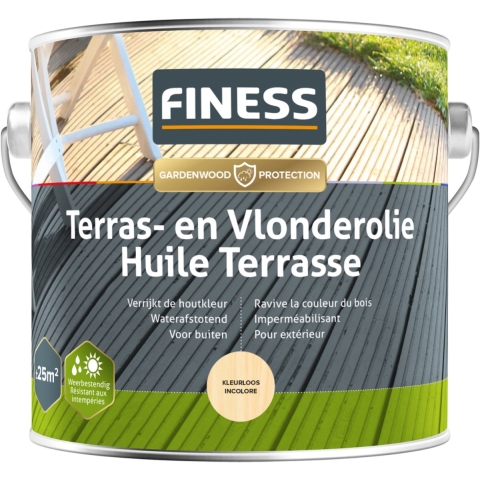 Finess Terras- En Vlonderolie - Kleurloos - 2,5L