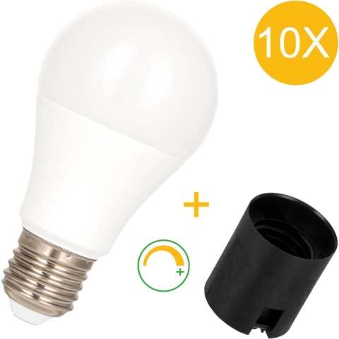 Bailey 146145 10-Pack Combi LED Lamp - E27 Lampholder Plug-in - 8.5W - 806Lm