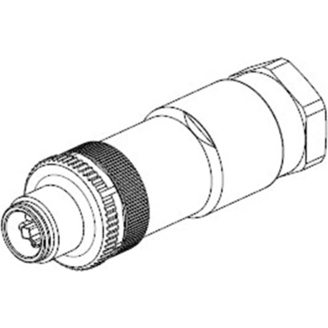 TE Connectivity 2120952-1 Sensor/actuator connector, niet geassembleerd M12 Aantal polen: 8 Stekker, recht 1 stuk(s)