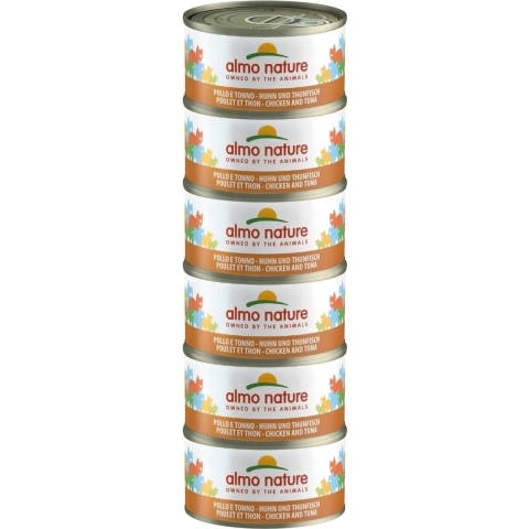Almo Nature HFC Natural kip combipack B natvoer kat (70 g) 24 x 70 g